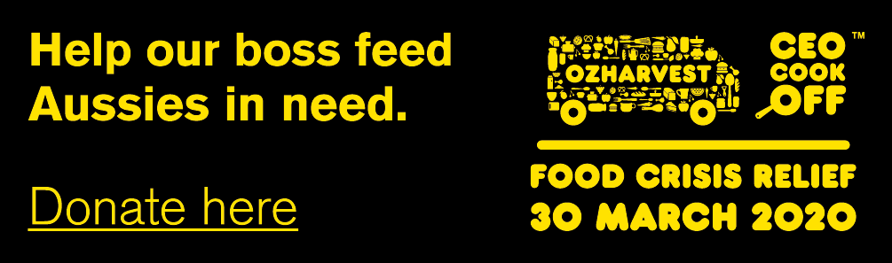 Email signature - Help our boss feed Aussies in need
