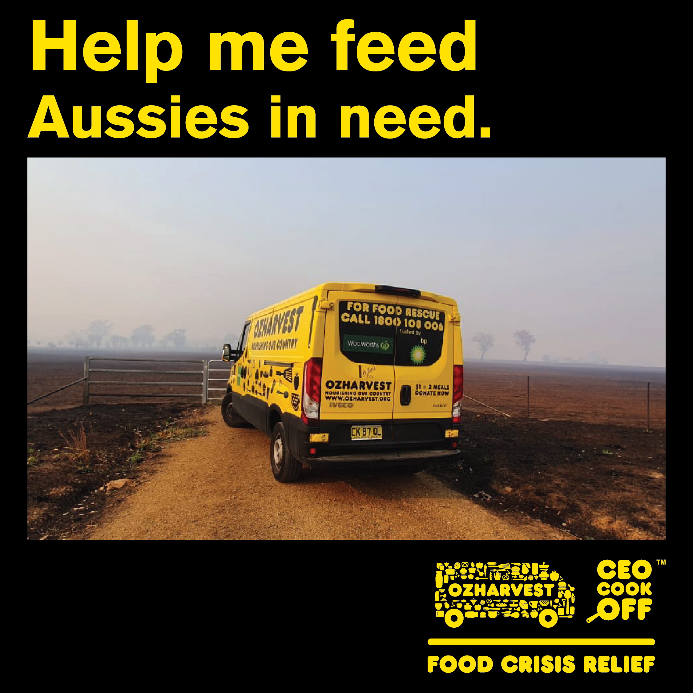 Social Media post - Help Me Feed Aussies in need
